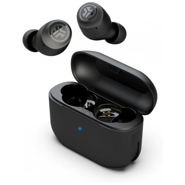 ectqlt495nh90b_0-1 jpg - Fones de Ouvido Bluetooth com Estojo de Carregamento e Resistência ao Suor IPX4, JLab Go Air Pop, Preto