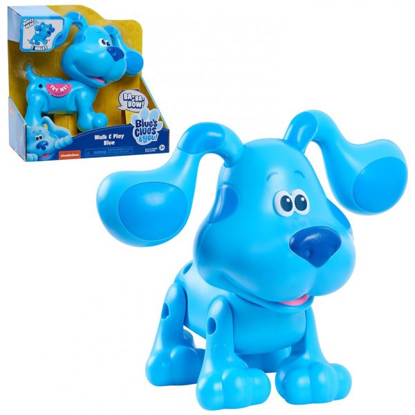 ectqlvbjy3s80b_0 jpg - Blues Clues You Blue Cachorro Interativo Anda e Late para Crianças de 3 anos ou mais, JUST PLAY 49841, Azul