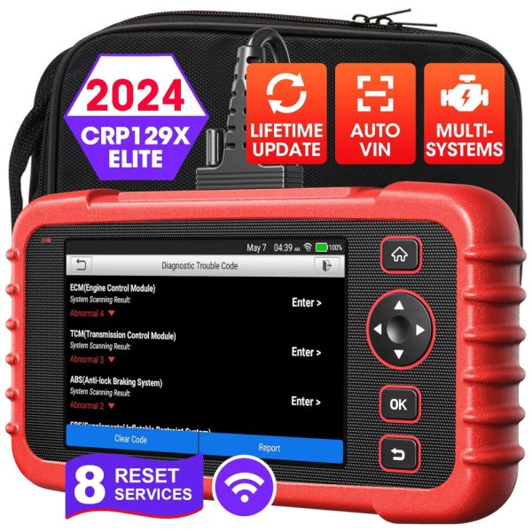 ectqlz7nymr70b_0 jpg - Scanner Automotivo Atualização Vitalícia Wifi Multi Idiomas Incluso Português, LAUNCH CRP129X, Vermelho