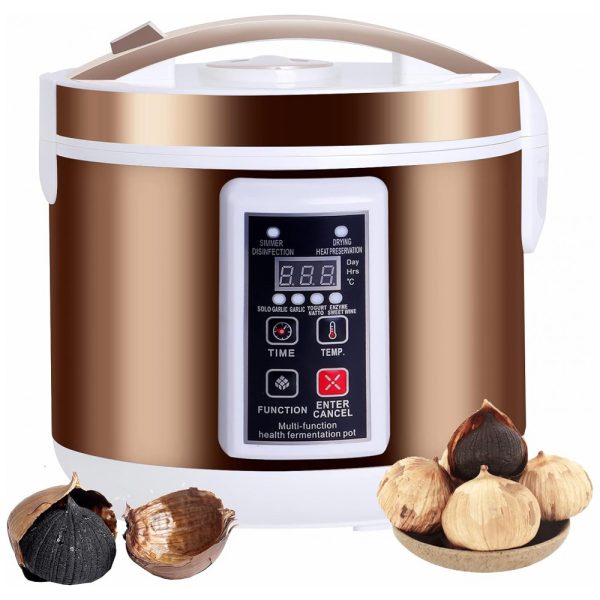 ectqmd5bdgd90b_0 jpg - Black Garlic Máquina Fermentadora Automática 6L para Produzir Alho Negro, Dourada, 110v, YMJOINMX, Dourado