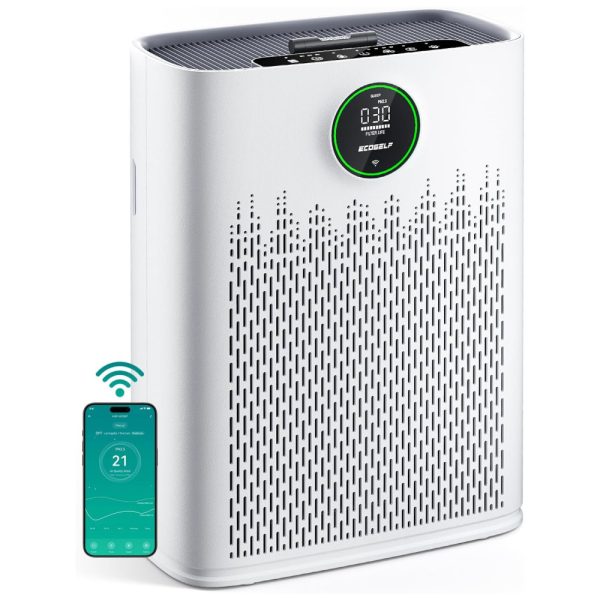 ectqmf43q37d0b_0 jpg - Purificador de Ar para Ambientes até 120m com Controle por APP via Wifi, Display AQI, Modo de Suspensão, Função de Aromaterapia e Visor LED PM2.5, 110V, ECOSELF, Branco