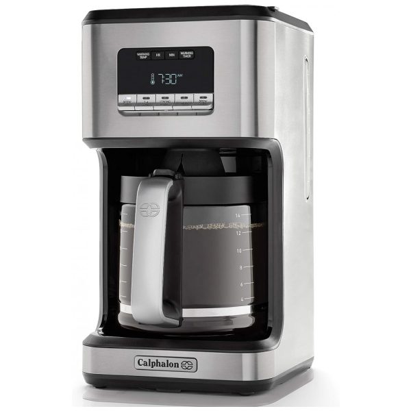 ectqmgnbmd980b_0-1 jpg - Cafeteira Elétrica Programável até 14 Xícaras, com Tela LCD, Aço Inox, 110v, CALPHALON 2120896, Prateado