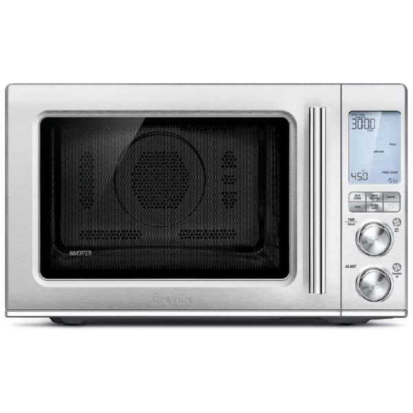 ectqmsv7sz180b_0 jpg - Micro Ondas 3 em 1, 31 Litros em Aço Inoxidável Escovado, 110V 1400W, Breville, Prata