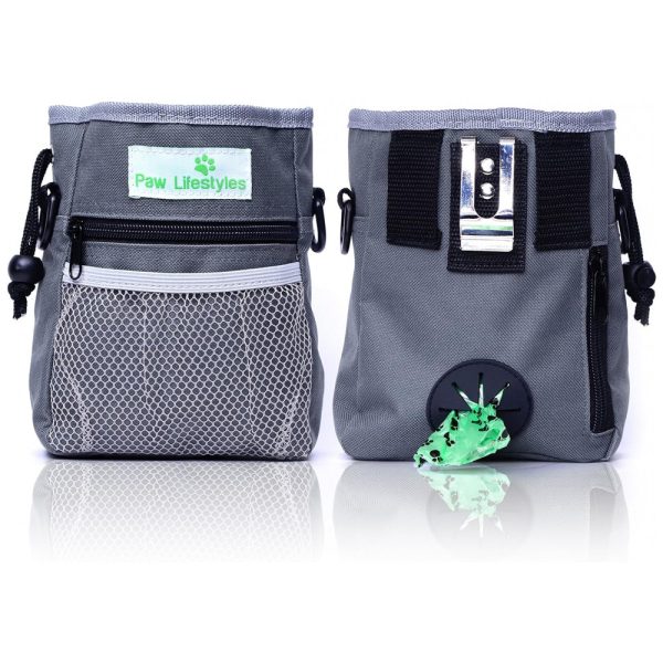 ectqmuj70nd10b_0 jpg - Bolsa de petiscos para treinamento de cães, 3 maneiras de usar, PAW LIFESTYLES, Cinza