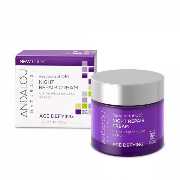 ectqmz01p2500b_0 jpg - Q10 Facial Anti Idade Noturno 50g com Vitamina C para Mulheres, ANDALOU NATURALS 43753, Violeta