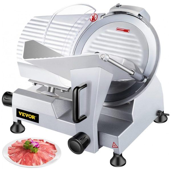 ectqn525kvz70b_0-1 jpg - Fatiador de Frios Elétrico Semiautomático de Aço Carbono, 420W, 110v, VBENLEM Meat Slicer 12 inch, Prateado