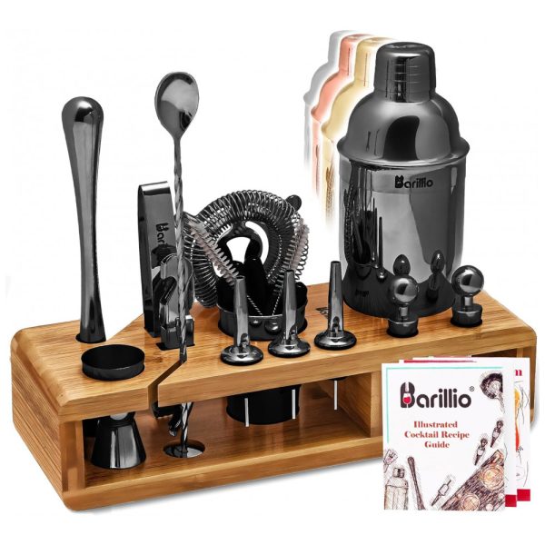 ectqnd5f4dt70b_0 jpg - Kit Bn Profissional 23 Peças em Aço Inoxidável com Suporte de Bambu e Livro de Receitas, BARILLIO, Preto