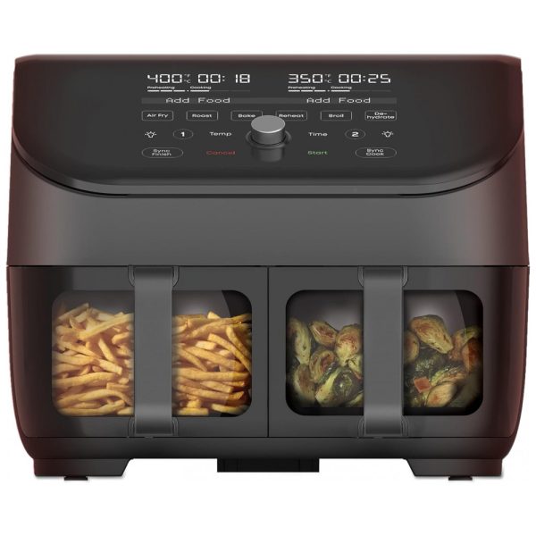 ectqnv5km6k90b_0-2 jpg - Vortex Plus Fritadeira Elétrica AirFryer 8L 10 em 1 com Painel Digital e Cesta Dupla, 1700W, 110v, INSTANT POT 140 3090 01, Preto