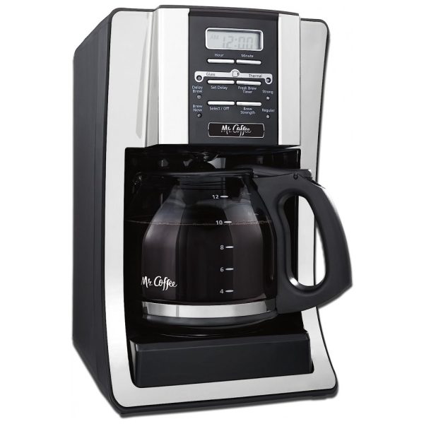 ectqoqu0y7400b_0-1 jpg - Cafeteira Elétrica Programável 12 Xícaras com Filtro de Água, 110V 1200W Mr. Coffee Prata