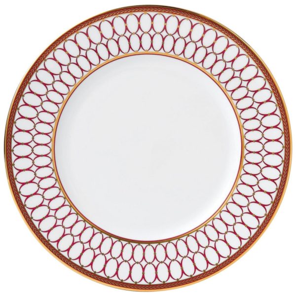 ectqqa58zro00b_0 jpg - Prato para Jantar de 27 cm, Elegância e Praticidade em Sua Mesa com Formato Redondo e Material de Porcelana Premium, Wedgwood, Branco e Vermelho