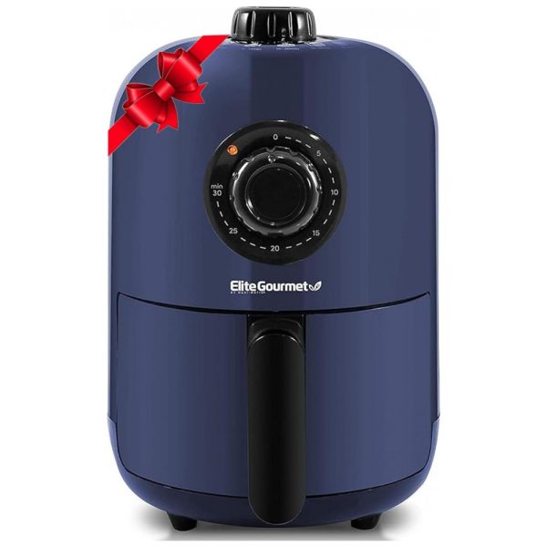 ectqqw32dcn80b_0 jpg - Fritadeira Elétrica AirFryer 1L de Capacidade e Desligamento Automático, 1000W, 110v, ELITE GOURMET EAF1121BG, Azul