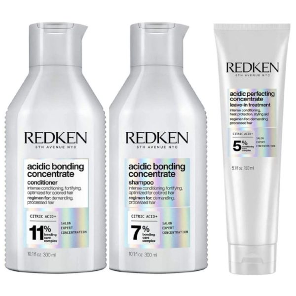 ectqr4ndf7w80b_0 jpg - Shampoo e Condicionador para Reparação de Cabelos Danificados, 300 mL, REDKEN, Branco