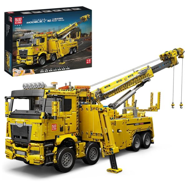 ectqrrwzmvt90b_0 jpg - Kit de Construção Veículo de Resgate Rodoviário com 4883 Peças e Controle Remoto para Crianças e Adultos, Mould King, Amarelo