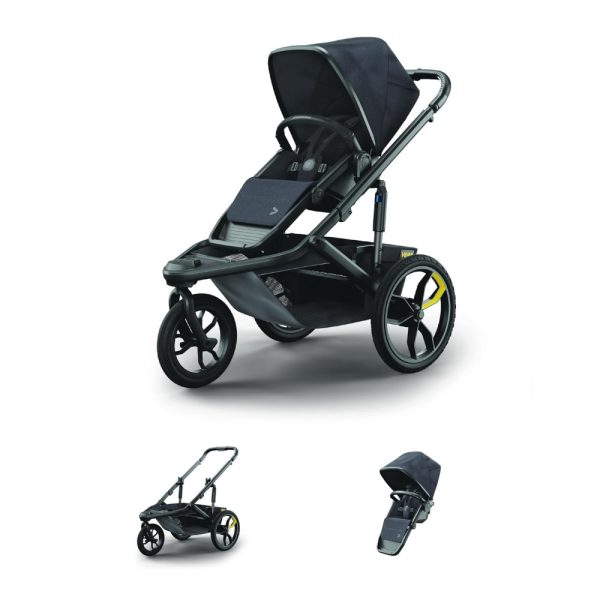 ectqrxhhkjdc0b_0-2 jpg - Carrinho de Bebê de 3 Rodas Ideal para Corridas, Dobrável com Assento em Zigue Zague, Veer Switch Jog , Preto