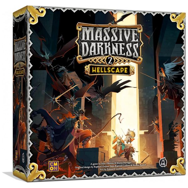 ectqs8797ck90b_0 jpg - Jogo de Estratégia Massive Darkness 2 Hellscape 1 a 6 Jogadores, Para Maiores de 14 Anos, CMON 91730, Preto