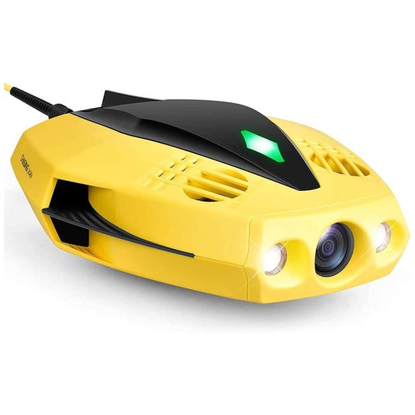 ectqscfwkd580b_0 jpg - Drone Subaquático Alcance até 15 Metros com Câmera Full HD 1080p, Controle Remoto por Aplicativo e Bolsa de Transporte, CHASING Dory, Amarelo