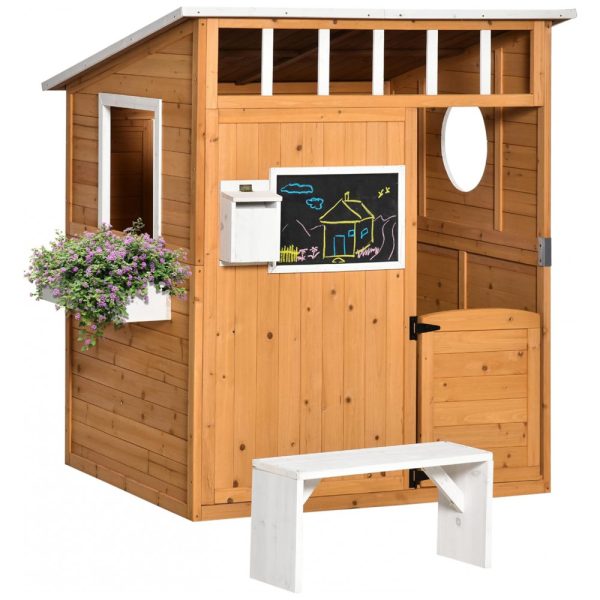 ectqsgvv3sq90b_0-2 jpg - Casinha Infantil Interativa para Crianças de 3 a 8 Anos com Porta de Trabalho, Outsunny, Marrom