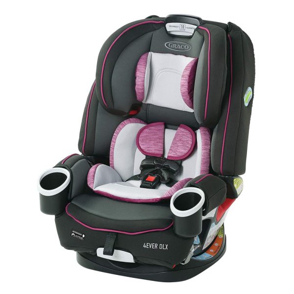 ectqsn74h3j70b_0 jpg - Cadeira de Bebê para Carro 4 em 1 para 10 Anos de Uso, Graco 4Ever DLX, Preta e Rosa