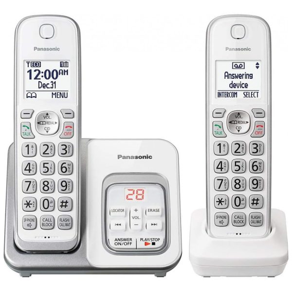 ectqt49bqg170b_0 jpg - Telefone sem Fio DECT 6.0 com 2Aparelhos, PANASONIC KX TGD532W, Branco