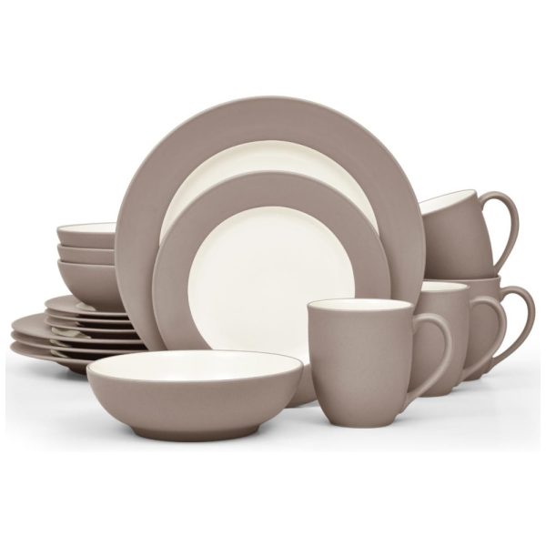 ectqtjpdjcgc0b_0 jpg - Aparelho de Jantar para Todas as Ocasiões, Elegância e Sofisticação para Sua Mesa com 16 Peças, Formato Redondo e Material de Cerâmica sem BPA, Noritake, Marrom