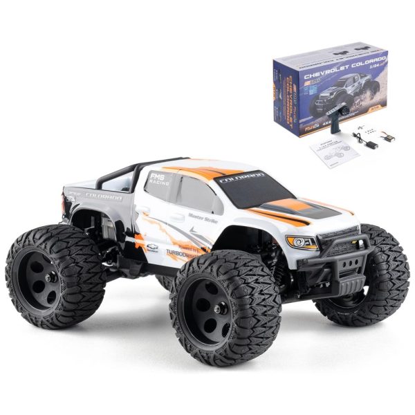 ectqv7hcxbjc0b_0-1 jpg - Carrinho de Controle Remoto Off Road com Bateria de 900mAH, BEEZRC 4X4 FMT24 RTR, Branco