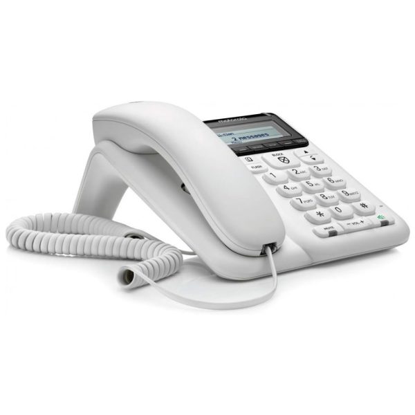 ectqvpnj2b580b_0-1 jpg - Telefone com Fio com Tecla Grande, Secretária Eletrônica e Bloqueador, MOTOROLA CT610, Branco