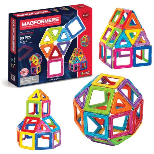 ectqw1hogn200b_0 jpg - Kit de Construção Peças Basicas Geométrico Educativo 30 Peças, para Crianças a Partir de 3 Anos, MAGFORMERS 63076, Vermelho