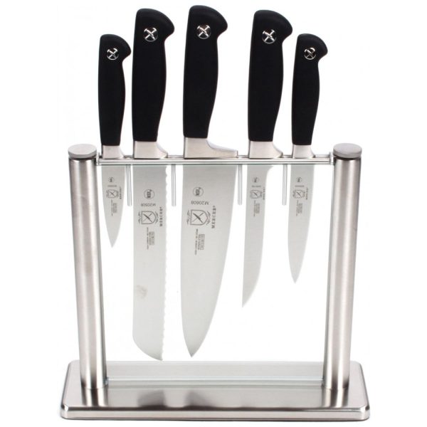 ectqwf9ubi000b_0 jpg - Conjunto de Facas Mercer Culinary M20000 em Aço Inoxidável com Bloco de Bancada, 6 Peças, Preto