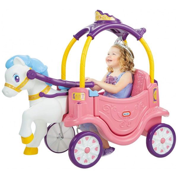 ectqxlsdsxl10b_0-1 jpg - Carrinho de Passeio Infantil Carruagem da Princesa para Crianças de 2 a 5 Anos, LITTLE TIKES 642326M, Rosa