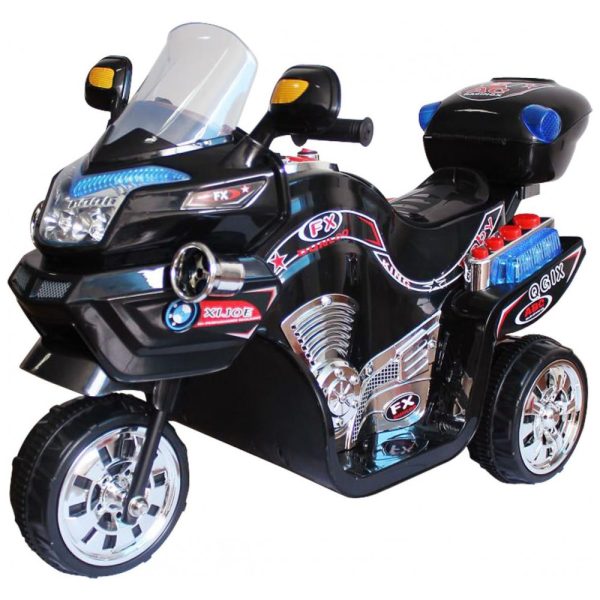 ectqyj4u8ka00b_0 jpg - Moto Elétrica Infantil a Bateria 6V com Sons e Luzes, Idade Rec 3 a 6 Anos, LIL RIDER, Preto