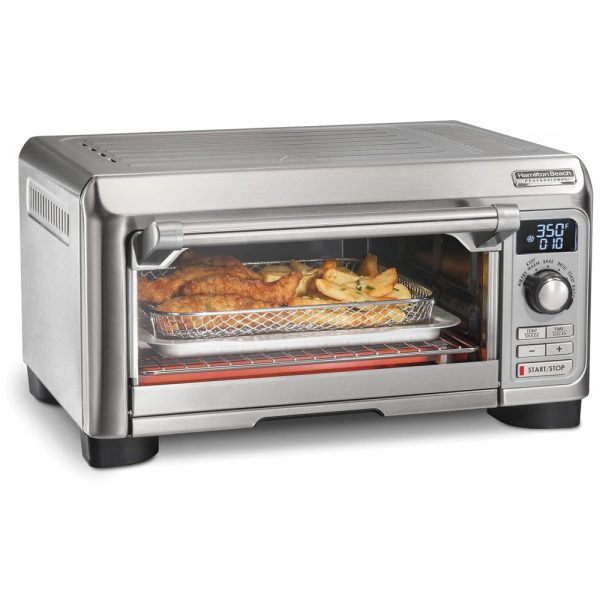 ectqz5g6xh590b_0-1 jpg - Forno Elétrico de Bancada em Aço Inoxidável e Painel Digital, 1500W, 110v, HAMILTON BEACH PROFESSIONAL 31241, Prateado