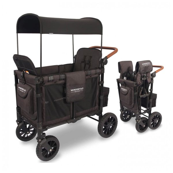 ectqzv7gg5t90b_0 jpg - Carrinho de Passeio para 2 Crianças Multifuncional com Porta Objeto e Cobertura, até 136 kg, WONDERFOLD W2, Preto Vulcânico