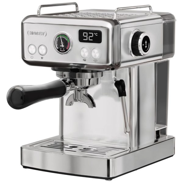 ectqzvn9sltc0b_0 jpg - Máquina de Café Expresso Programável 20 Bar com Tanque de Água Removível de 1,8L e Bocal para Leite, 110V, HiBREW, Prata