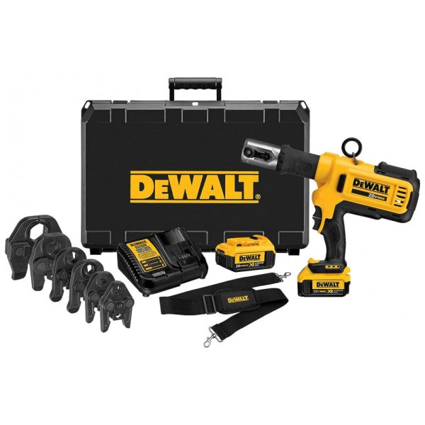 ectq0ih3xh110b_0 jpg - Kit Ferramenta de Prensa Crimper de Canos de Tubulação com Maleta de Transporte, DEWALT DCE200M2K, Amarelo