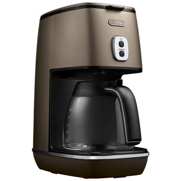 ectq0wlxiwl10b_0 jpg - Cafeteira Elétrica Programável 800mL, 750W, 110v, DELONGHI ICMI011J BZ, Dourado