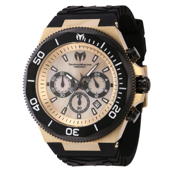 ectq180222_mt_vni_0 jpg - Relgio masculino TechnoMarine Manta Ocean com madreprola no mostrador 48mm Preto TM 222081