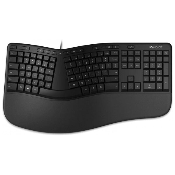 ectq1lfhzy970b_0 jpg - Teclado Ergonômico com Fio Recarregável Reduz a Tensão das Mãos, MICROSOFT 5QH 00001, Preto