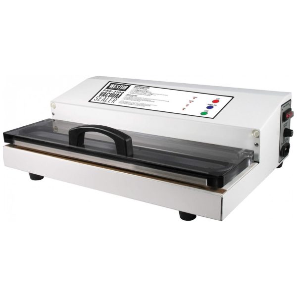 ectq2506pg100b_0 jpg - Seladora a Vácuo Automática para Alimentos Secos e Úmidos, 110V 935W, Weston Pro 2100, Branca