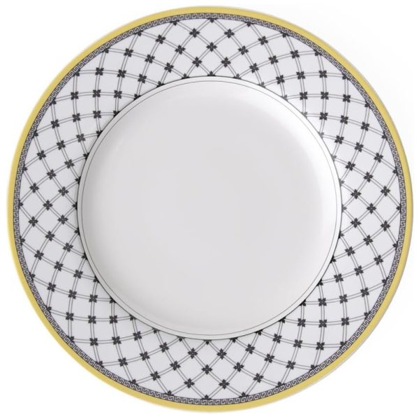 ectq2558c0000b_0 jpg - Prato para Jantar de 26 cm, Elegância e Praticidade em Sua Mesa com Formato Redondo e Material de Porcelana, Villeroy Boch, Branco, Cinza e Amarelo