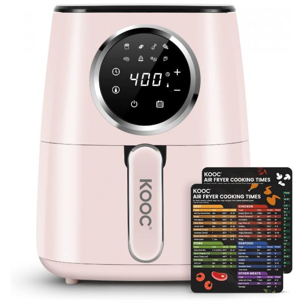 ectq2559k9b90b_0 jpg - Air Fryer 4 Litros 8 em 1 com Painel de Controle Digital, Aço Inoxidável, 1500W 110V, KOOC, Rosa