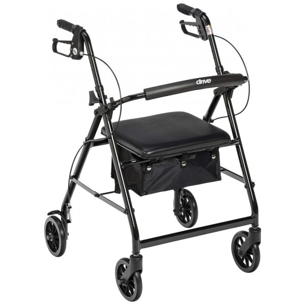 ectq26yqug100b_0 jpg - Andador Adulto Idoso com Assento, Suporta até 136 Quilos, DRIVE MEDICAL R726BK, Preto