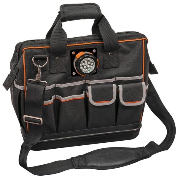 ectq28ownjm00b_0 jpg - Bolsa de Ferramentas Organizadora com Compartimentos, KLEIN TOOLS 55431, Preto