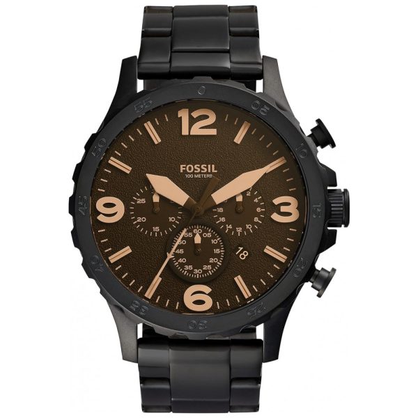 ectq2sh2t6600b_0 jpg - Relógio Masculino em Aço Inoxidável com Cronógrafo de Quartzo, FOSSIL JR1356, Preto