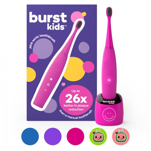 ectq4yy7q9590b_0 jpg - kids Escova de Dentes Elétrica Infantil com 2 Modos para Crianças de 3 anos, BURST, Rosa