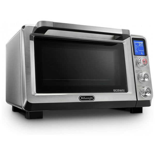 ectq5257rw470b_0 jpg - Forno Elétrico Livenza de Bnacada com Convecção e Tela LCD, Aço Inox, 1800W, 110v, DELONGHI EO241150M, Prateado