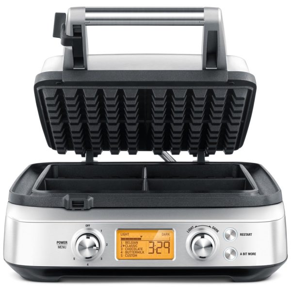 ectq6kq1c5f00b_0 jpg - BWM640XL Máquina de Waffle 4 Fatias Aço Inoxidável, 110v, BREVILLE BREBWM640XL, Prateado