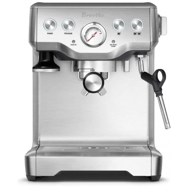 ectq6ross9800b_0 jpg - Cafeteira Elétrica Programável Expresso Automática com Vaporizador Aço Inoxidável 1650W, 110v, BREVILLE BES840XL, Prateado