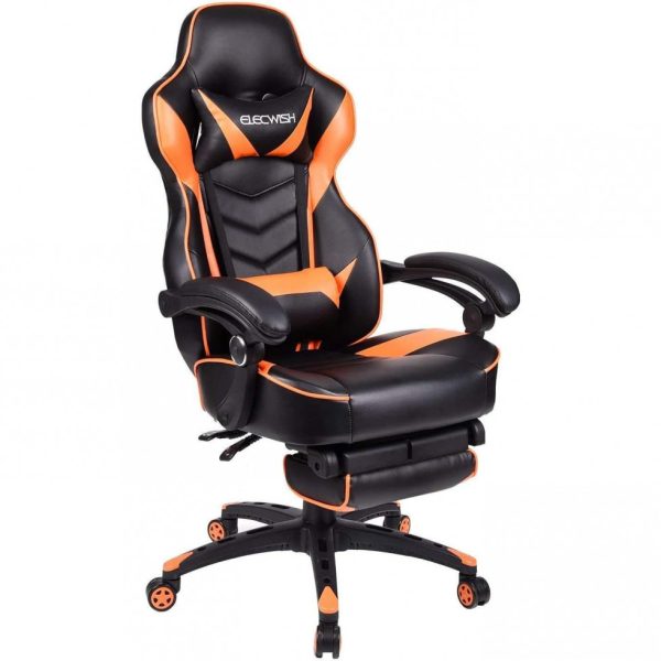 ectq719sls870b_0-1 jpg - Cadeira Gamer YOURLITEAMZ, Reclinável, Couro PU, Ergonômico, 360 Graus, Preto