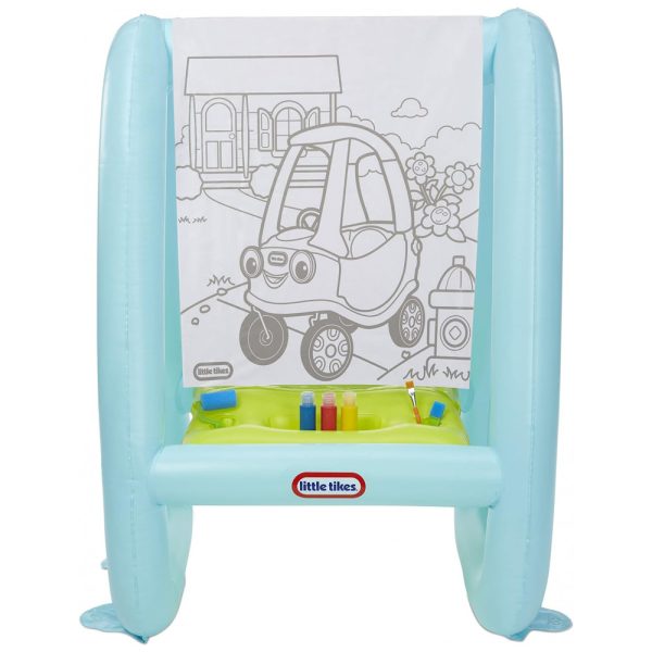 ectq7sp358990b_0 jpg - Cavalete para Desenho Inflável e Lavável para Crianças de 3 a 5 Anos, LITTLE TIKES 660573EUC, Azul