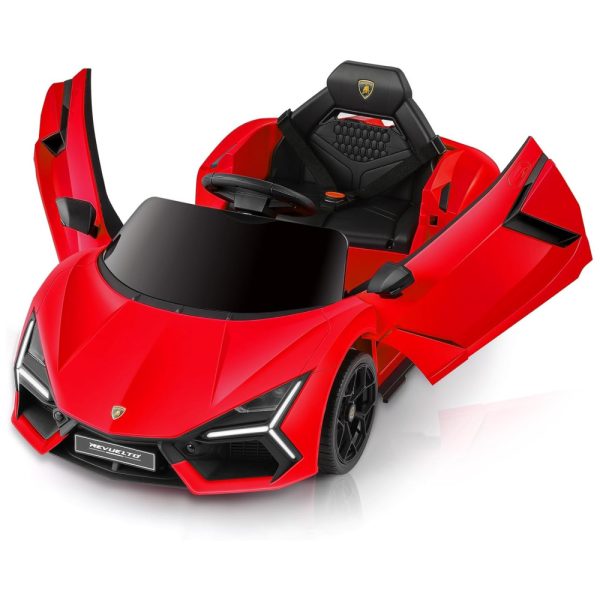 ectq7tccq87d0b_0 jpg - Carro Elétrico Infantil, Lamborghini com Controle Remoto, Porta de Tesoura, MP3 Player, Luz LED e Assento Largo, 12V, ELEMARA, Vermelha